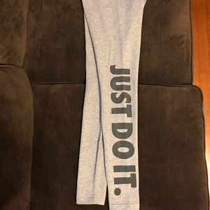 Nike gray just do it leggings